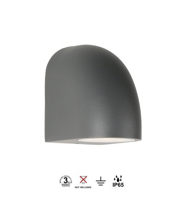 BALDY * APLIQUE 1L GU10 IP65 GRIS OSCURO